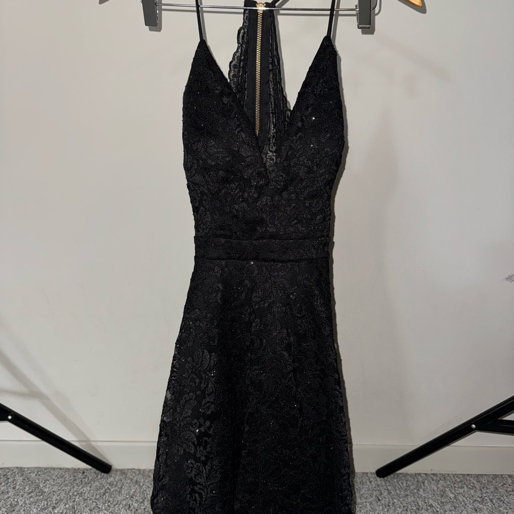 Elegant Black Lace Dress